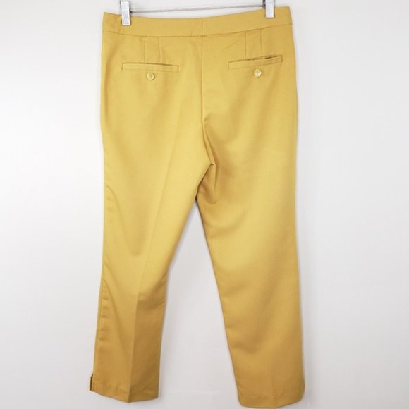 Jules & Leopold | Mustard Cropped Trouser Pants | Size 8 - Picture 3 of 7